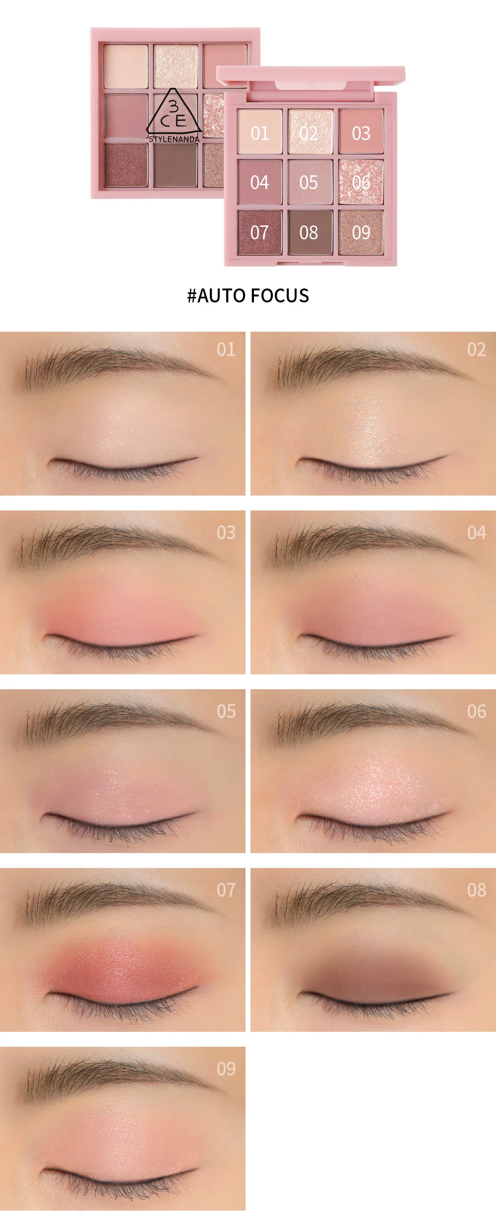 3CE Multi Eye Color Palette #Auto Focus - Image 4