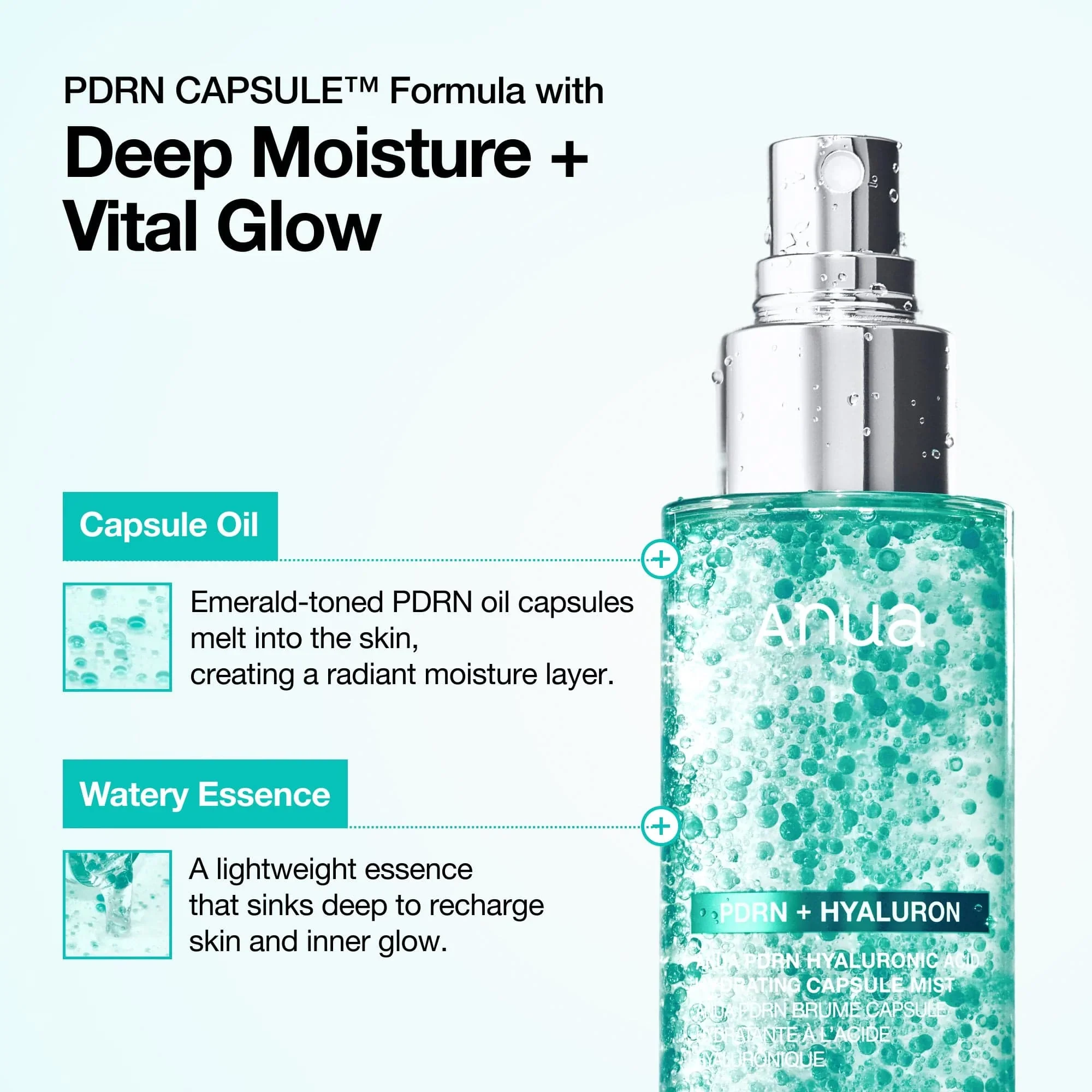 Anua Pdrn Hyaluronic Acid Hydrating Capsule Mist 100ml - Image 3