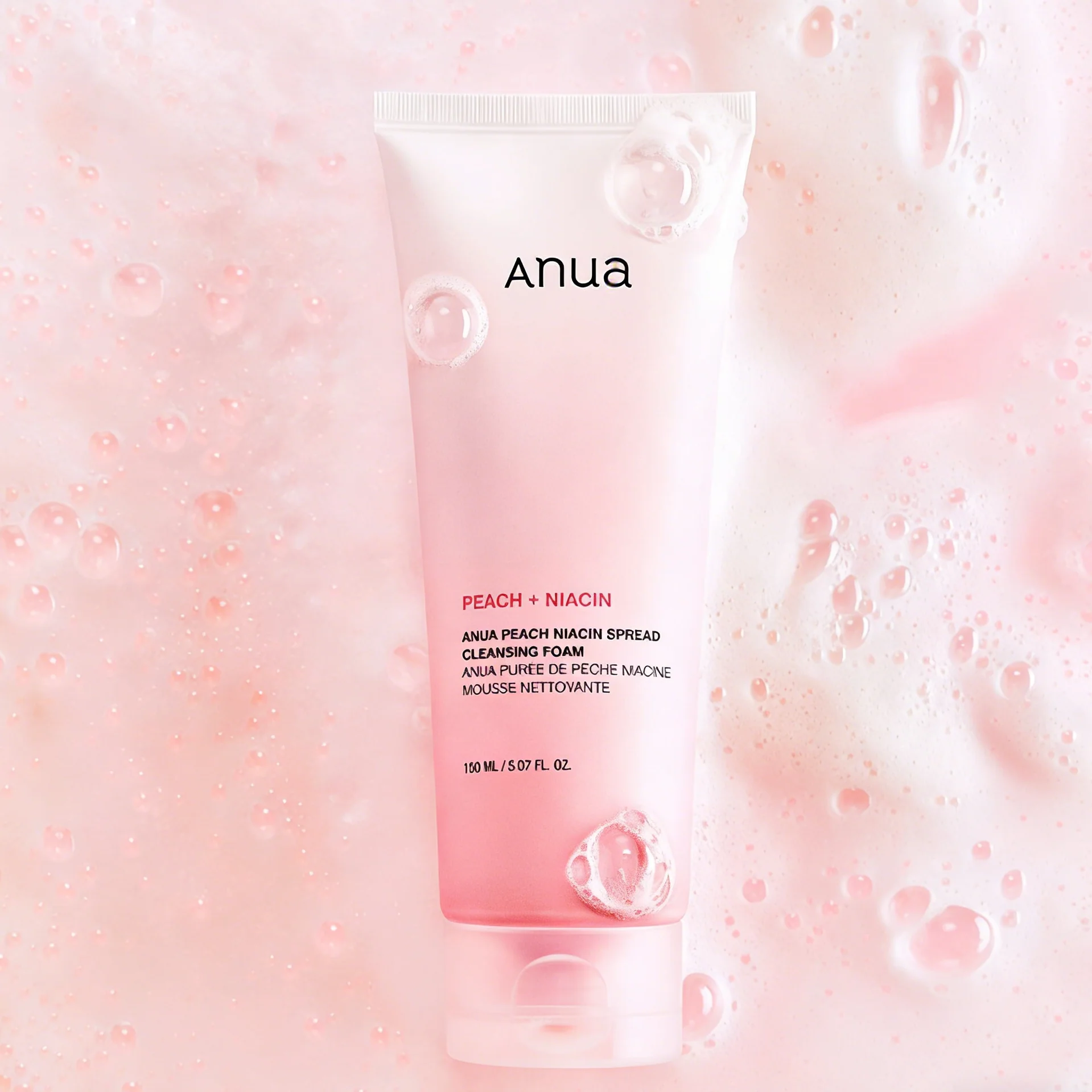 Anua Peach Niacin Spread Cleansing Foam 150ml - Image 2