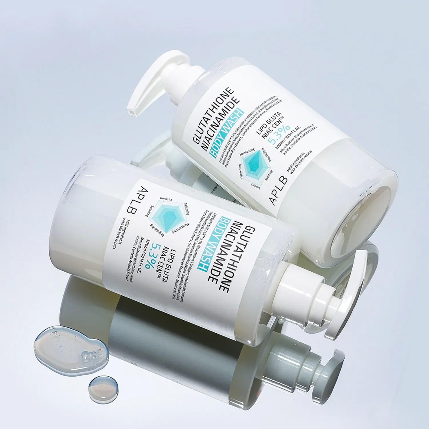 APLB Glutathione Niacinamide Body Wash 300ml - Image 2