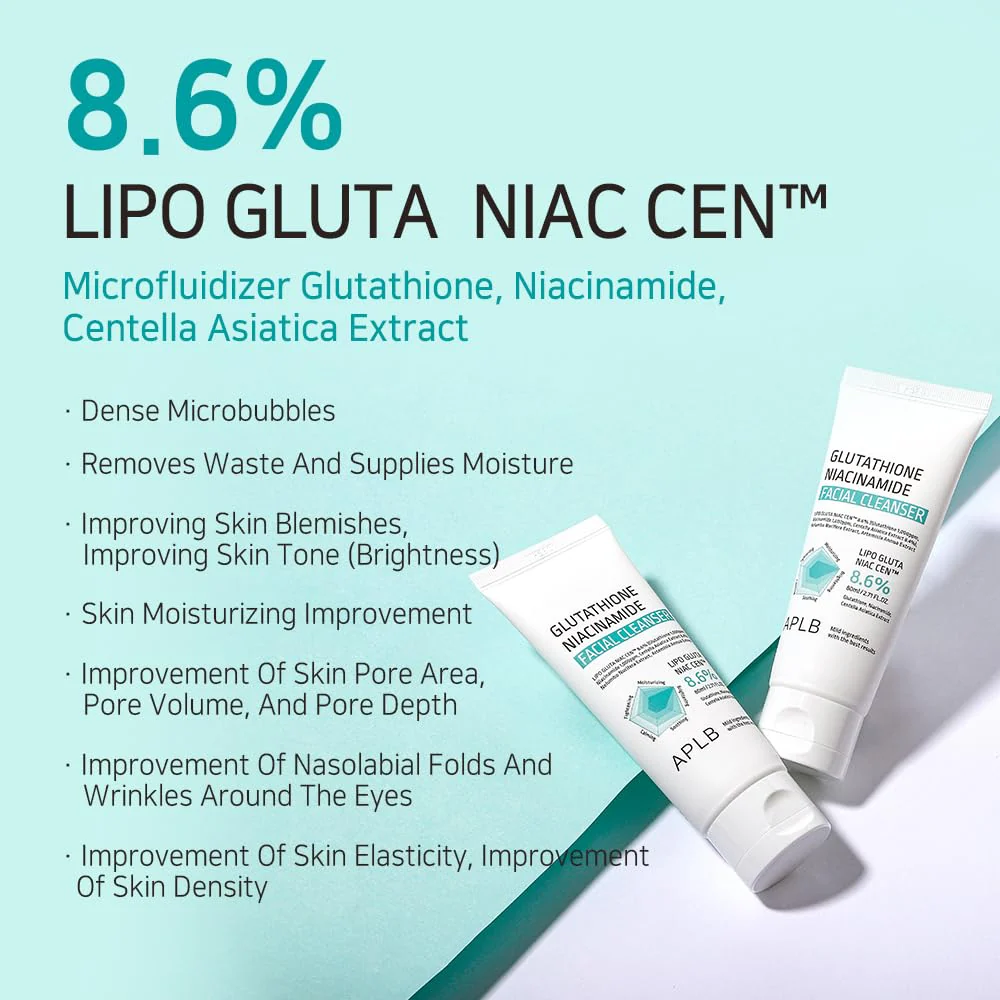 APLB Glutathione Niacinamide Facial Cleanser 80ml - Image 5