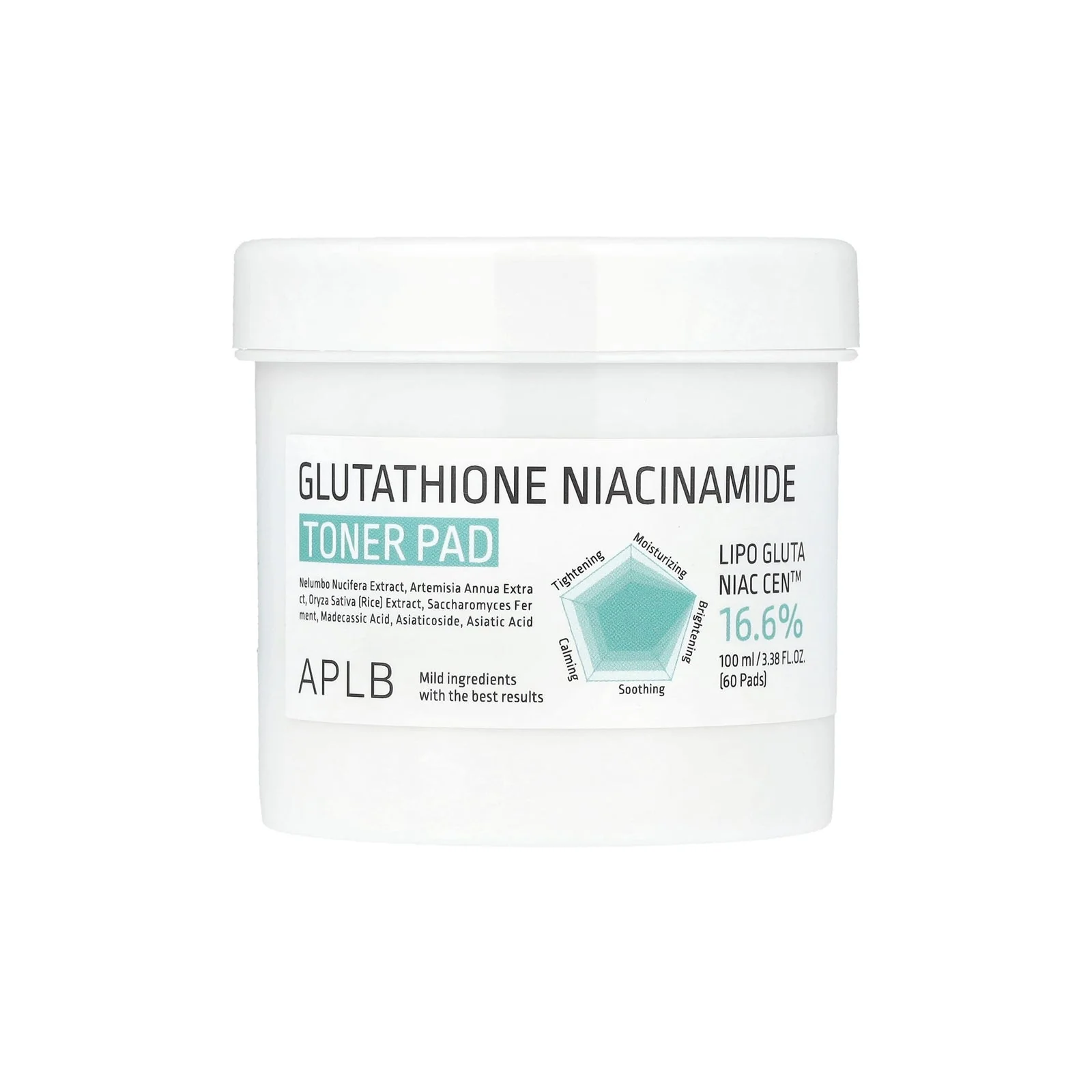 APLB Glutathione Niacinamide Toner Pad 60pcs