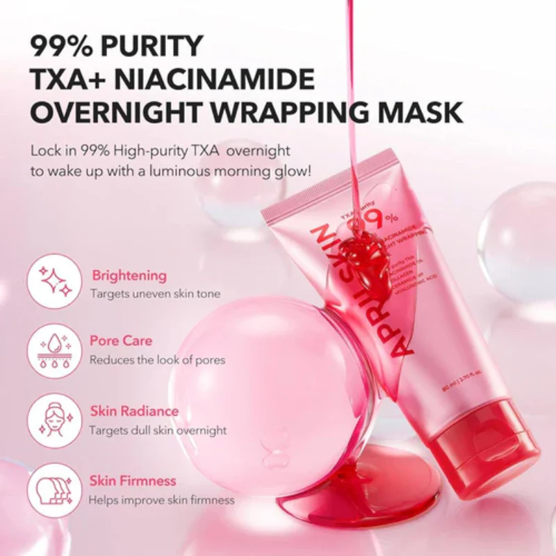 April Skin Txa Niacinamide 99 Night Wrapping Mask 80ml - Image 3