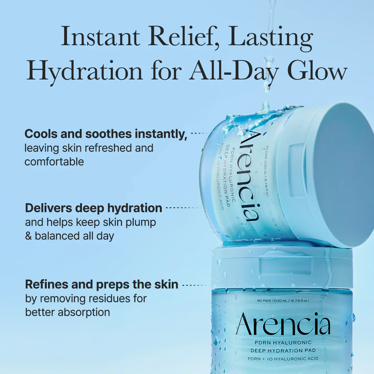 Arencia PDRN+ Hyaluronic Deep Hydration Pads 90ea - Image 5