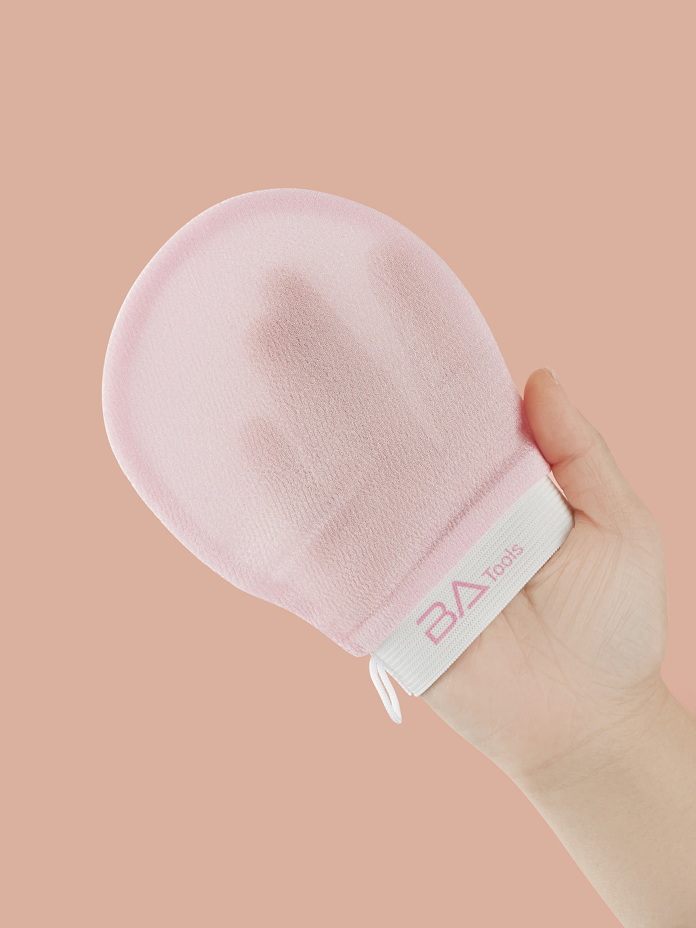 BA Tools Exfoliating Face Mitt Pink