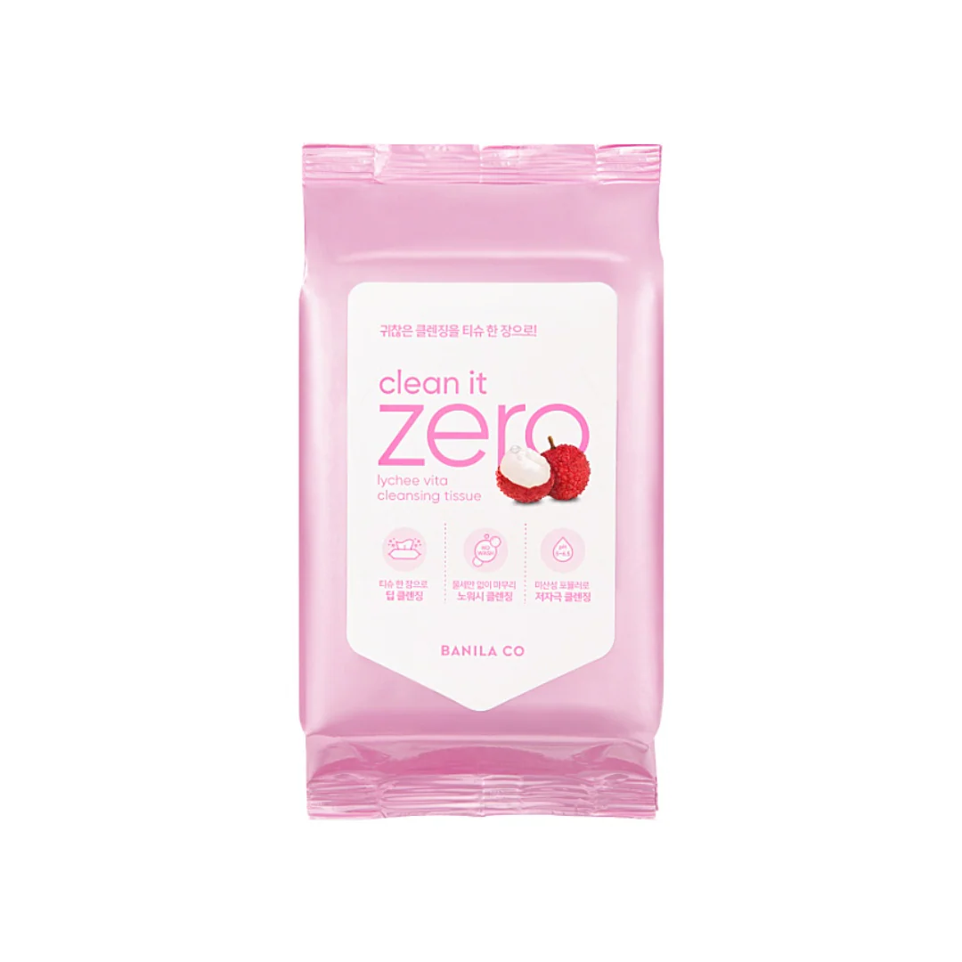 Banila Co Clean It Zero Lychee Vita Cleansing Tissue 30ea
