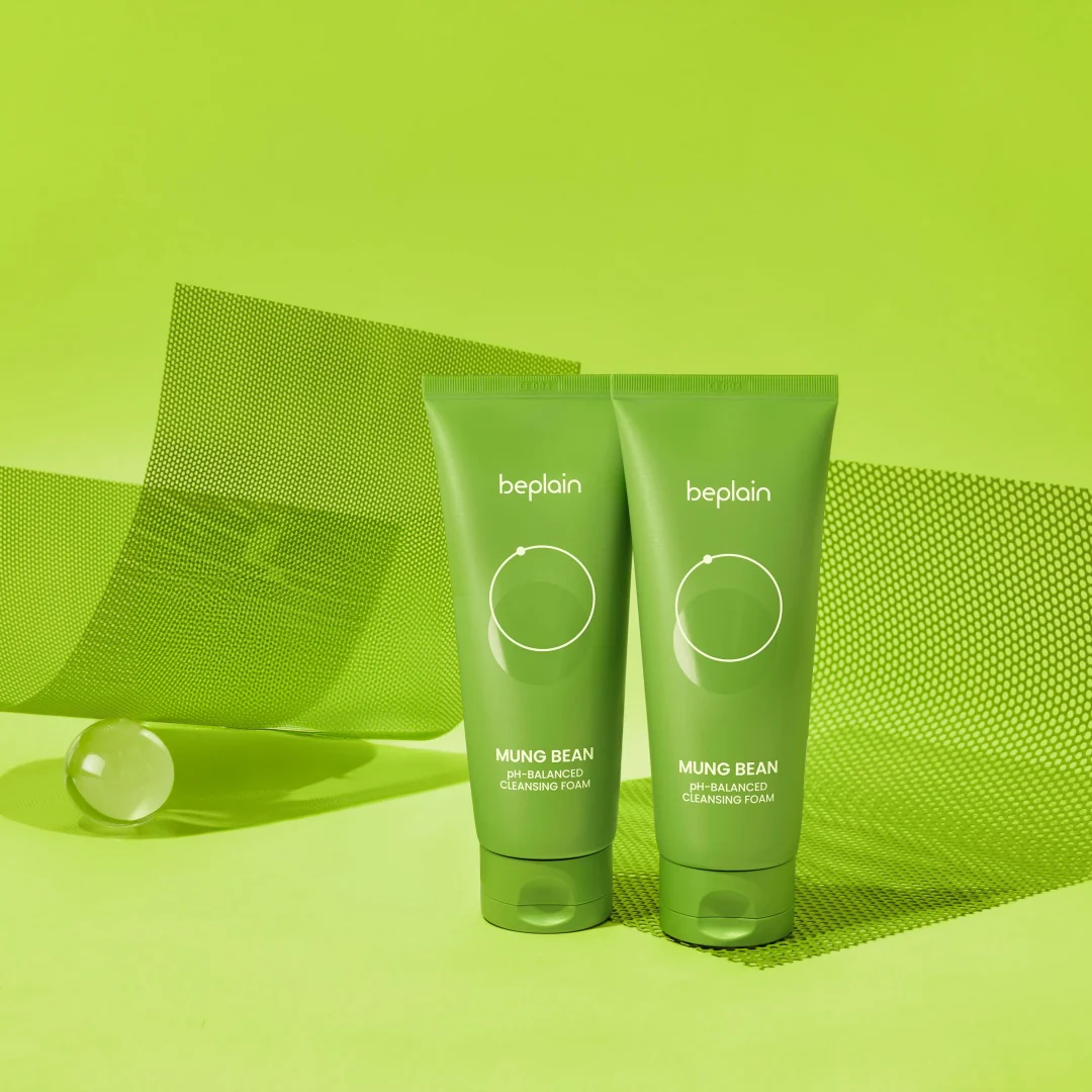 Beplain Mung Bean PH-Balanced Cleansing Foam 160ml - Image 3