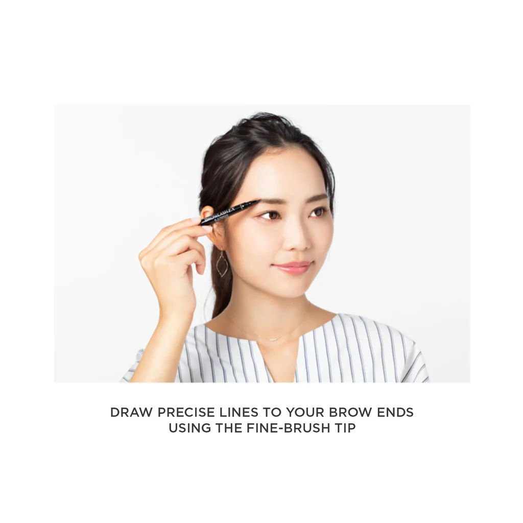 Browlash EX Water Strong W Eyebrow Pencil & Liquid Grayish Brown - Image 3