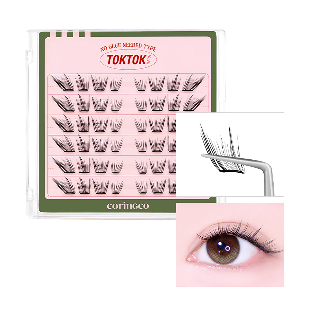 Coringco Toktokhara No Glue Eyelash - Image 10