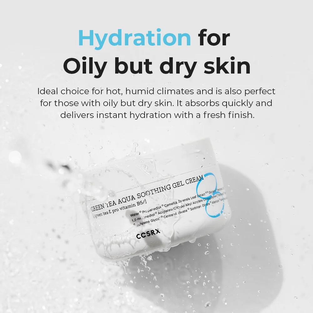 Cosrx Hydrium Green Tea Aqua Soothing Gel Cream 50ml - Image 2