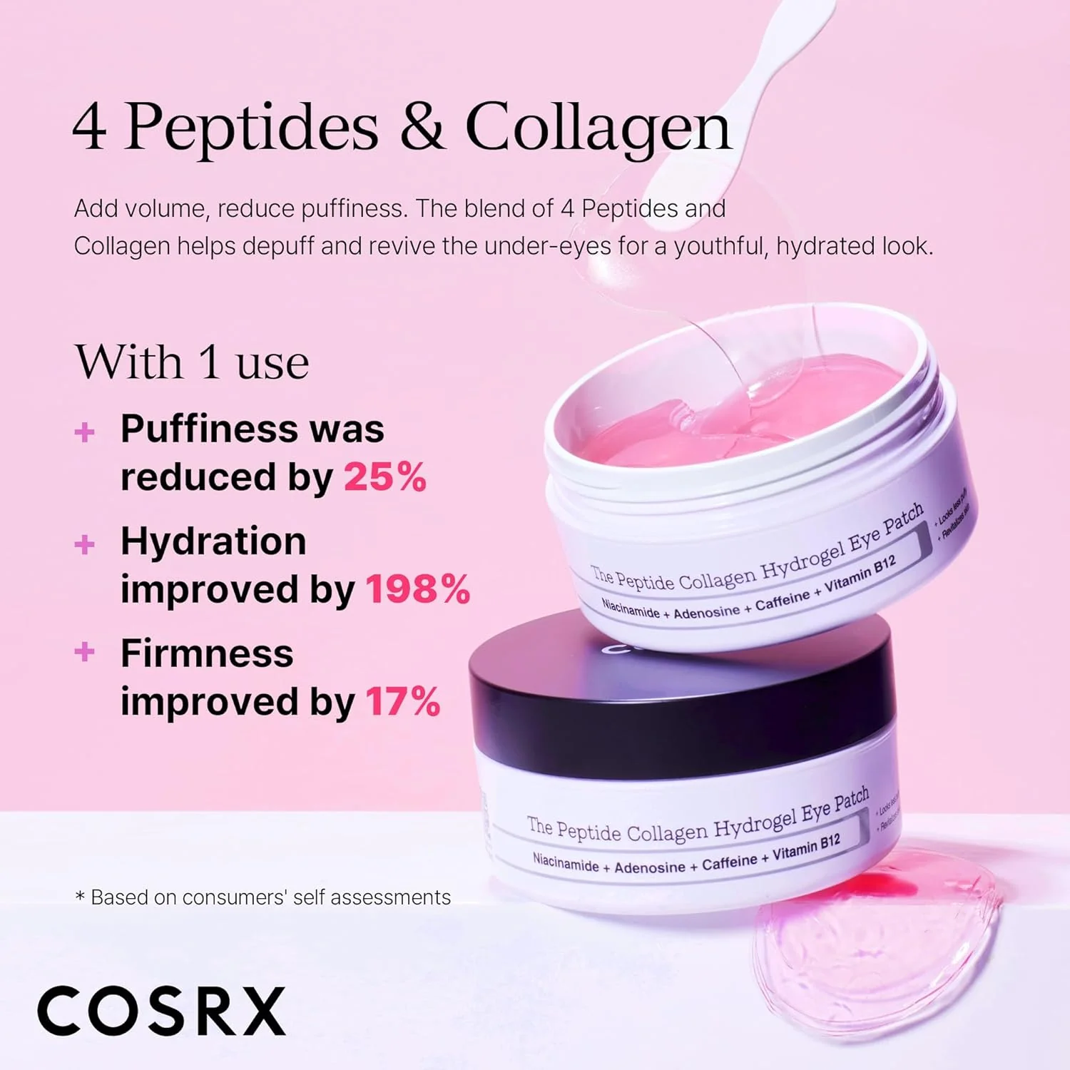 Cosrx The Peptide Collagen Hydrogel Eye Patch 60pcs - Image 3
