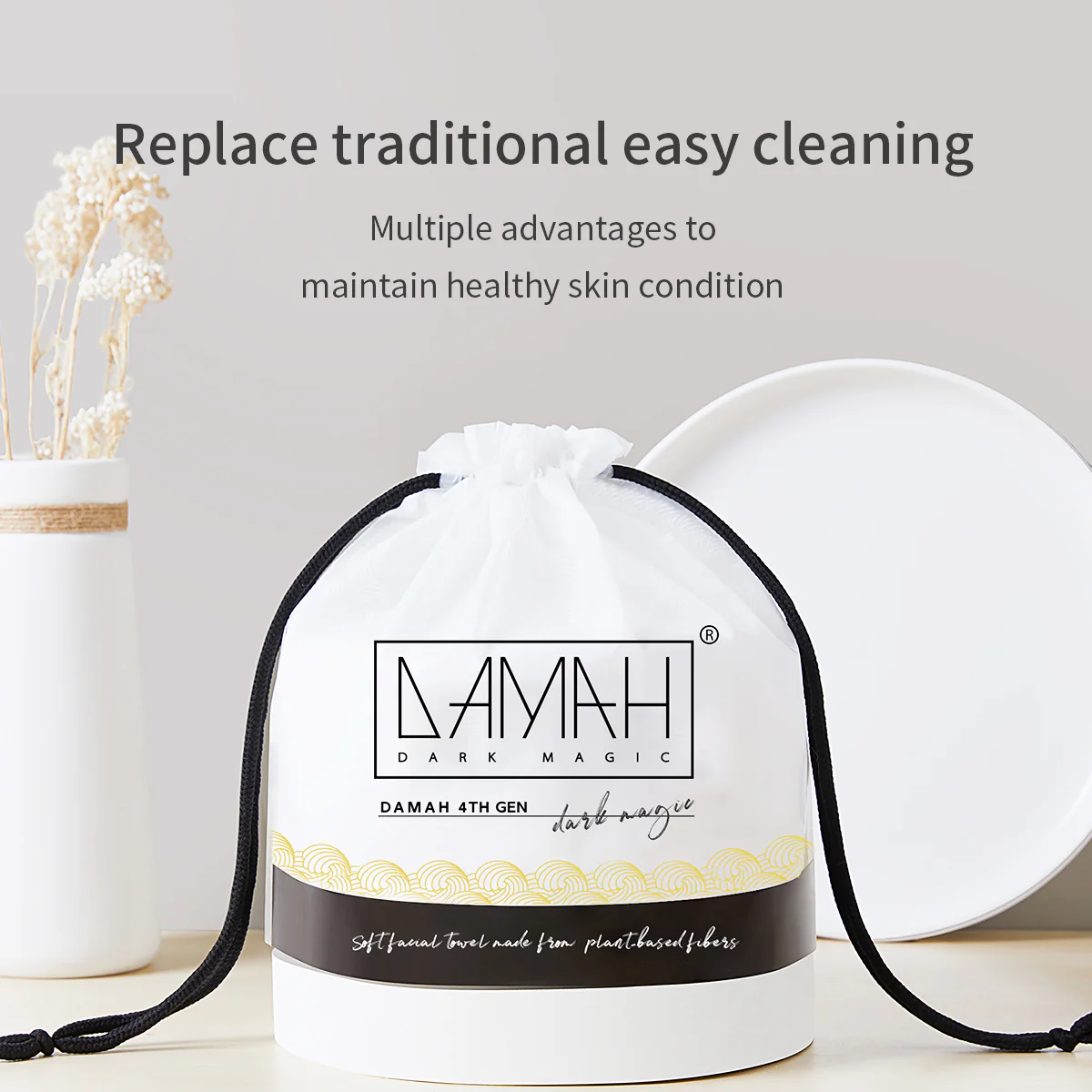 DAMAH Dark Magic Disposable Facial Towel 260g 80Pcs - Image 2
