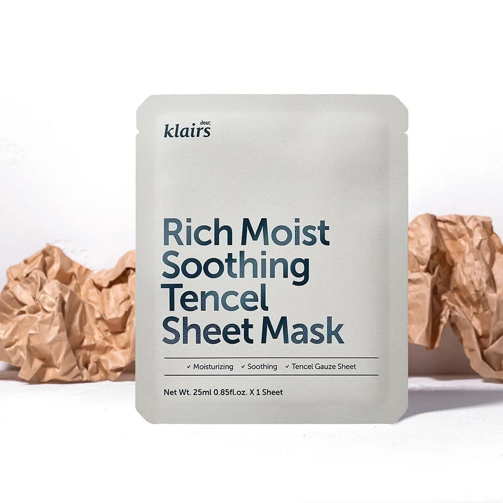 Dear Klairs Rich Moist Soothing Tencel Sheet Mask 1Pc - Image 4