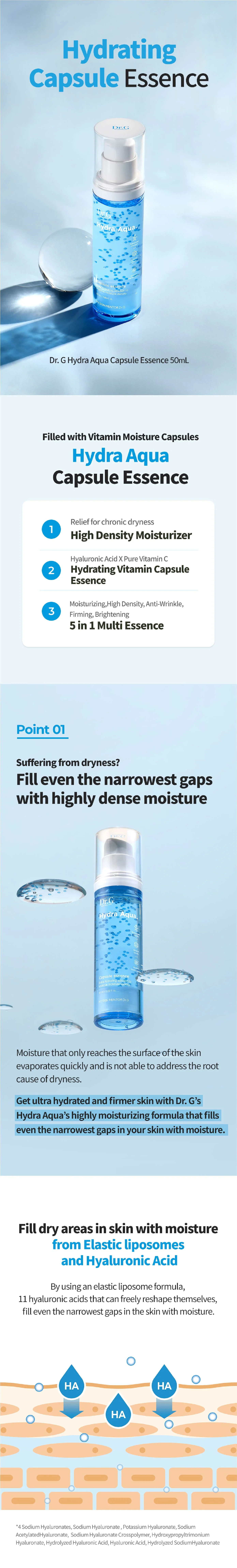 Dr.G Hydra Aqua Capsule Essence 50ml - Image 3