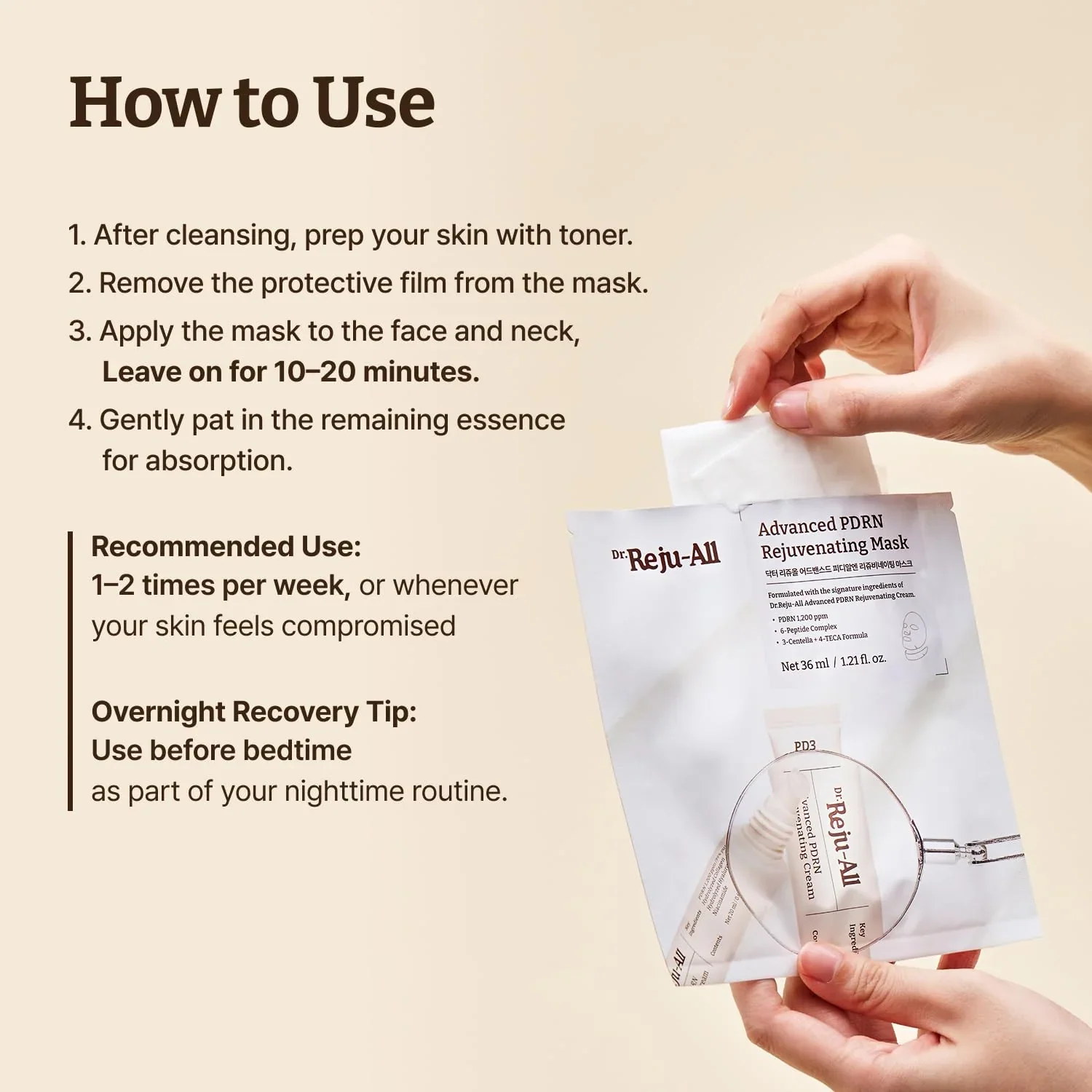 Dr.Reju-All Advanced Pdrn Rejuvenating Mask 4Pcs - Image 5