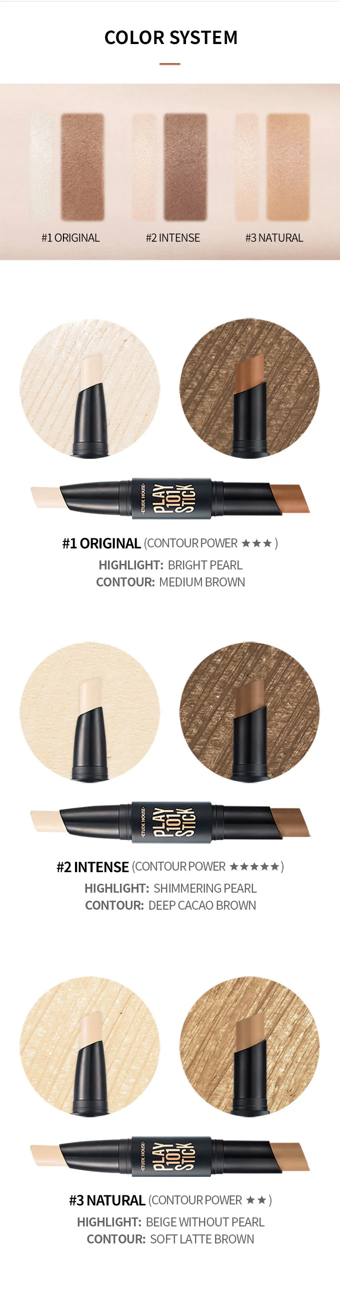Etude House Play 101 Stick Contour #2 Intense - Image 3