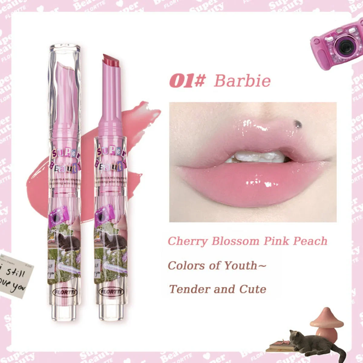 Flortte I Am Super Beauty Jelly Lipstick 1.5g - Image 2