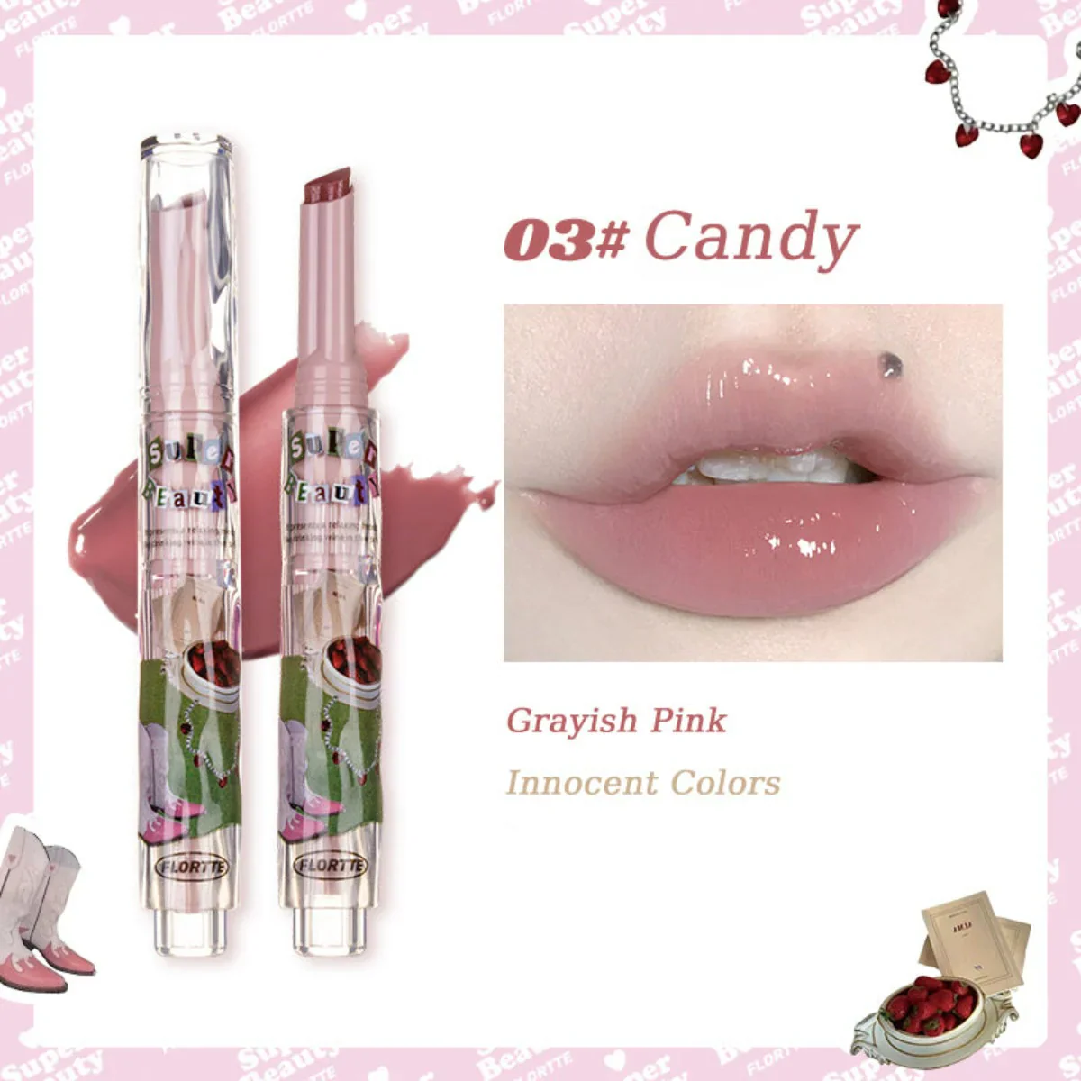 Flortte I Am Super Beauty Jelly Lipstick 1.5g - Image 4