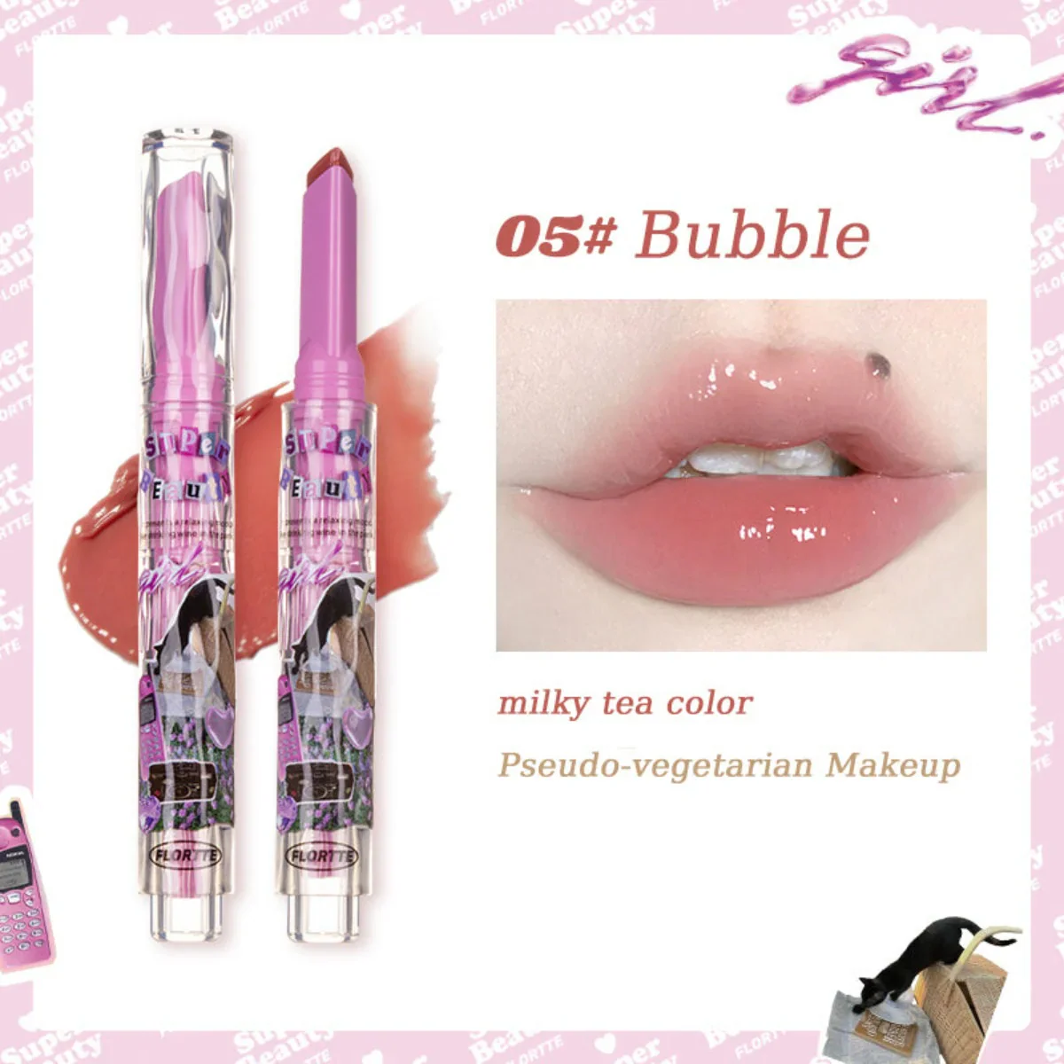 Flortte I Am Super Beauty Jelly Lipstick 1.5g - Image 6