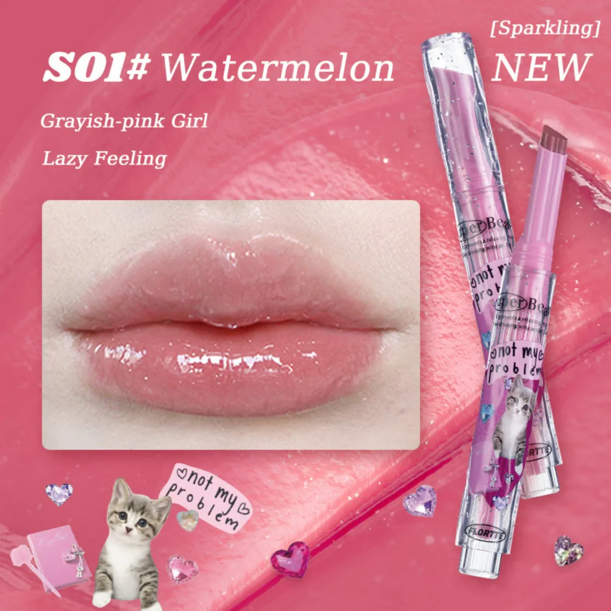 Flortte I Am Super Beauty Jelly Lipstick 1.5g - Image 8