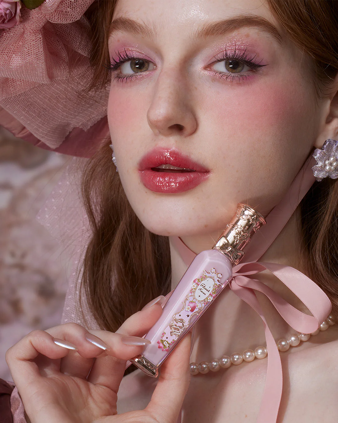 Flower Knows Strawberry Rococo Series Glowy Lip Gloss - Image 6