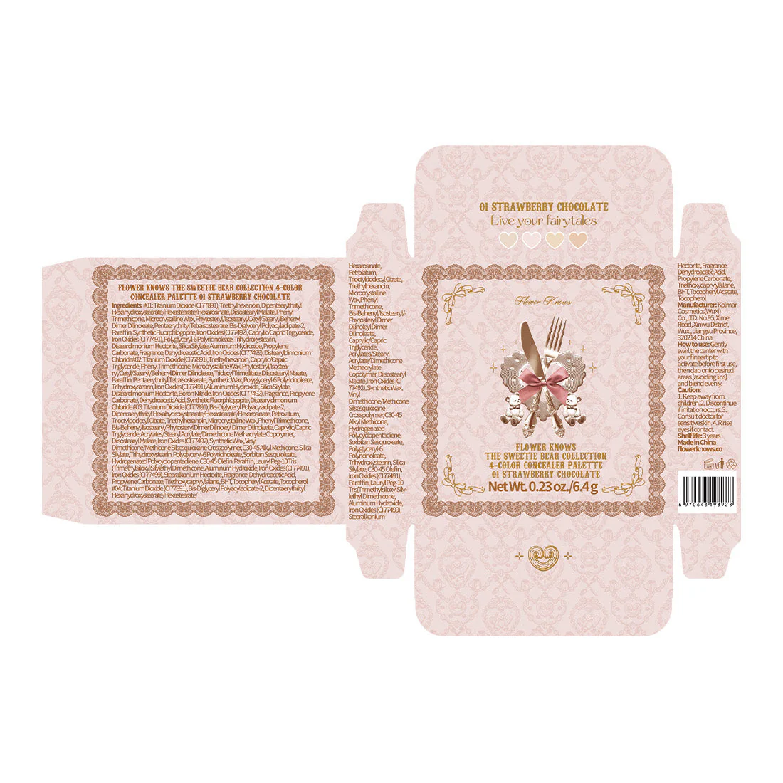 Flower Knows The Sweetie Bear Collection 4-Color Concealer Palette - Image 8