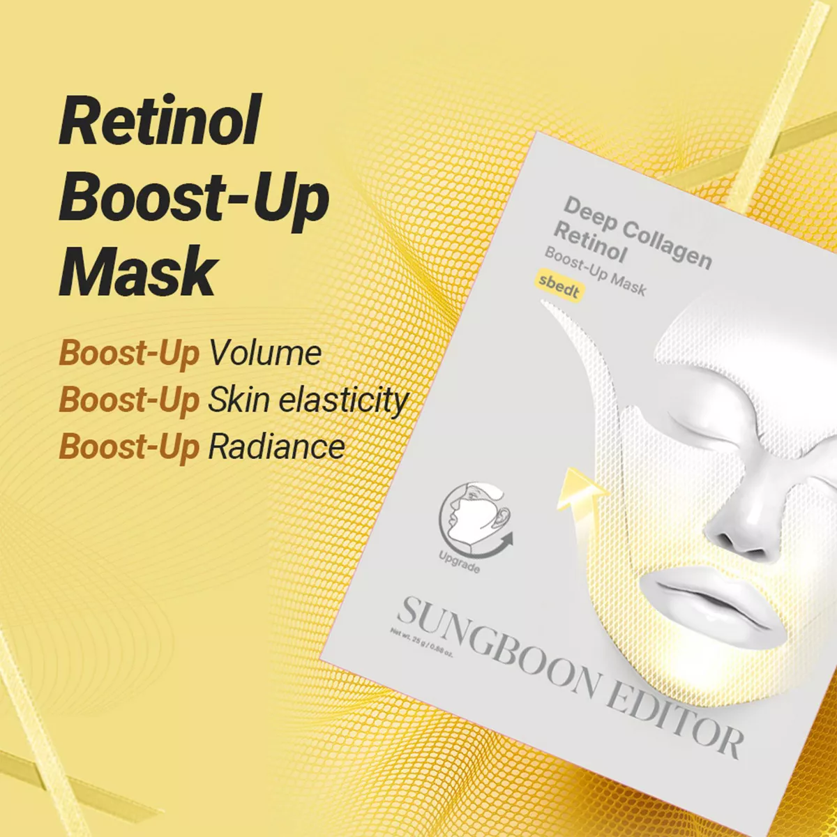 Sungboon Editor Deep Collagen Retinol Tension Boost Up Mask 4Pcs - Image 3