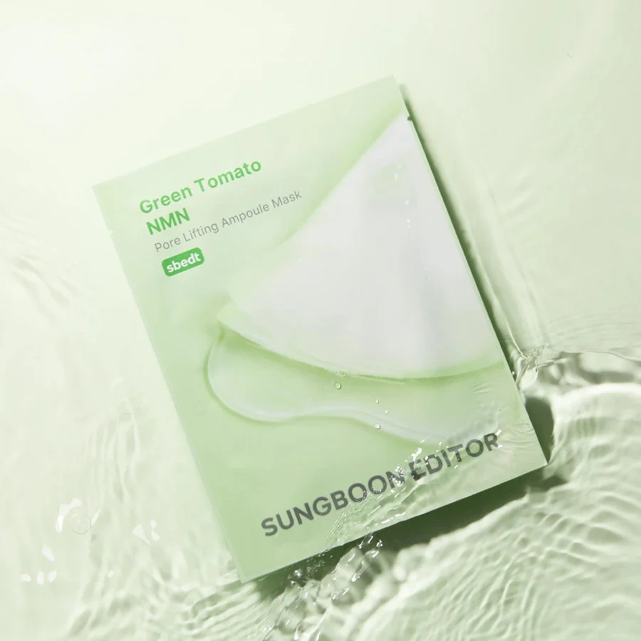 Sungboon Editor Green Tomato NMN Pore Lifting Ampoule Mask 1Box - Image 2