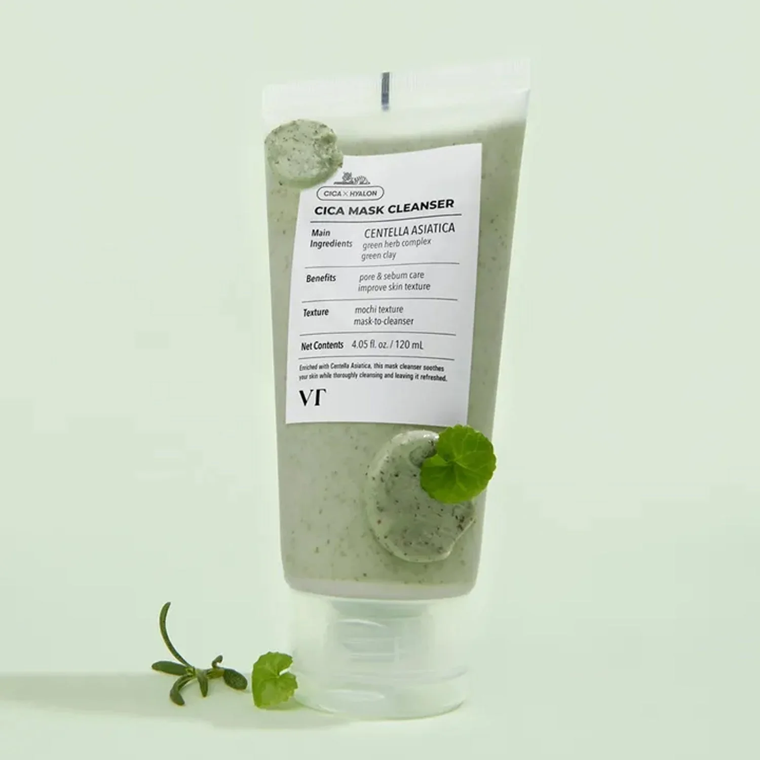 VT Cosmetics Cica Mask Cleanser 120ml - Image 2