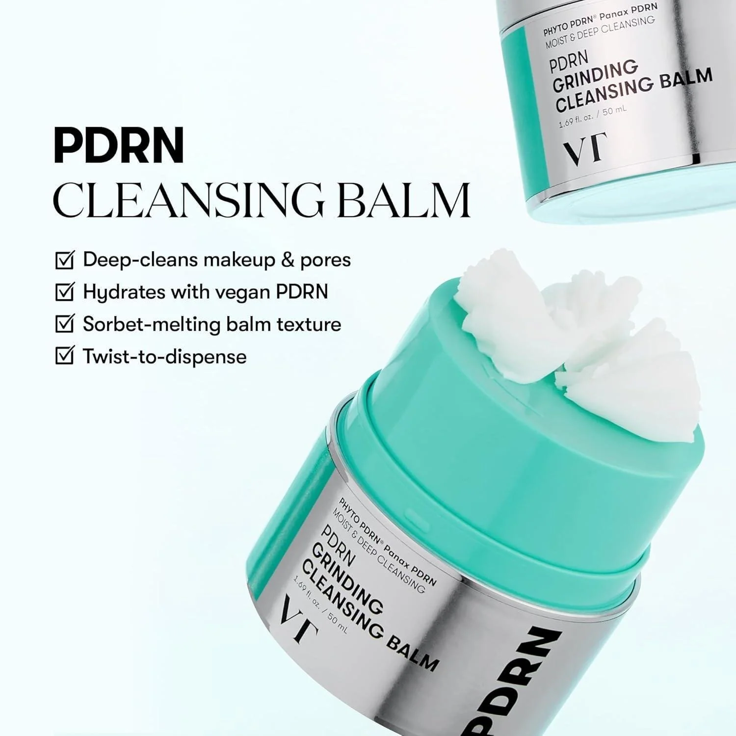 VT Cosmetics PDRN Grinding Cleansing Balm 50ml - Image 3