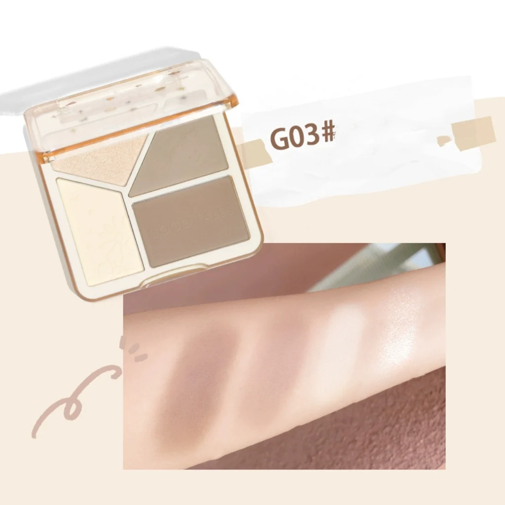 GogoTales Light Shadow Flawless Highlight Contouring Palette - Image 4