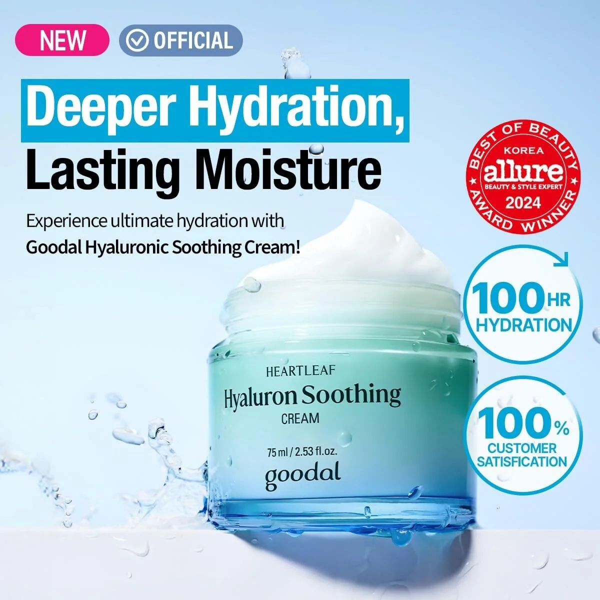 Goodal Heartleaf Hyaluron Soothing Cream 75ml - Image 2
