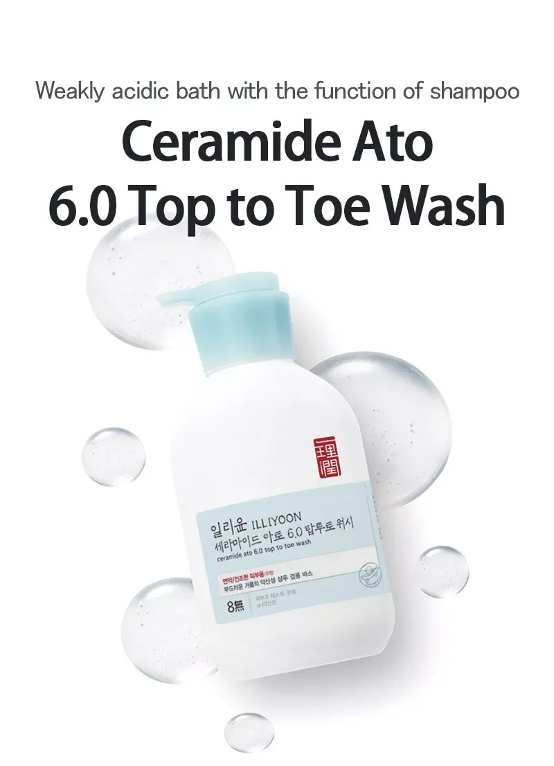 Illiyoon Ceramide Ato 6.0 Top to Toe Wash 500ml - Image 3