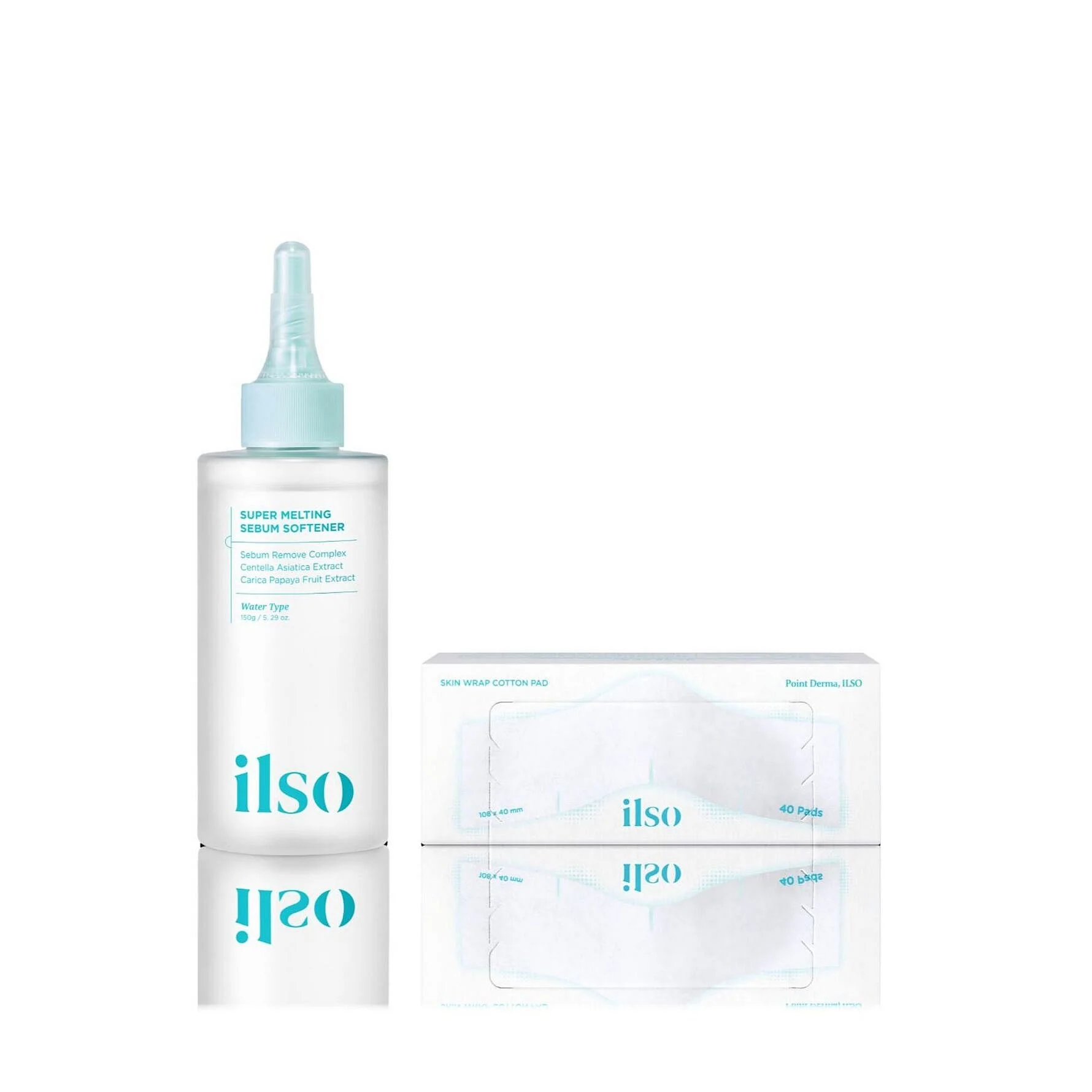 Ilso Super Melting Sebum Softener 150g + Skin Wrap Cotton Pad Set