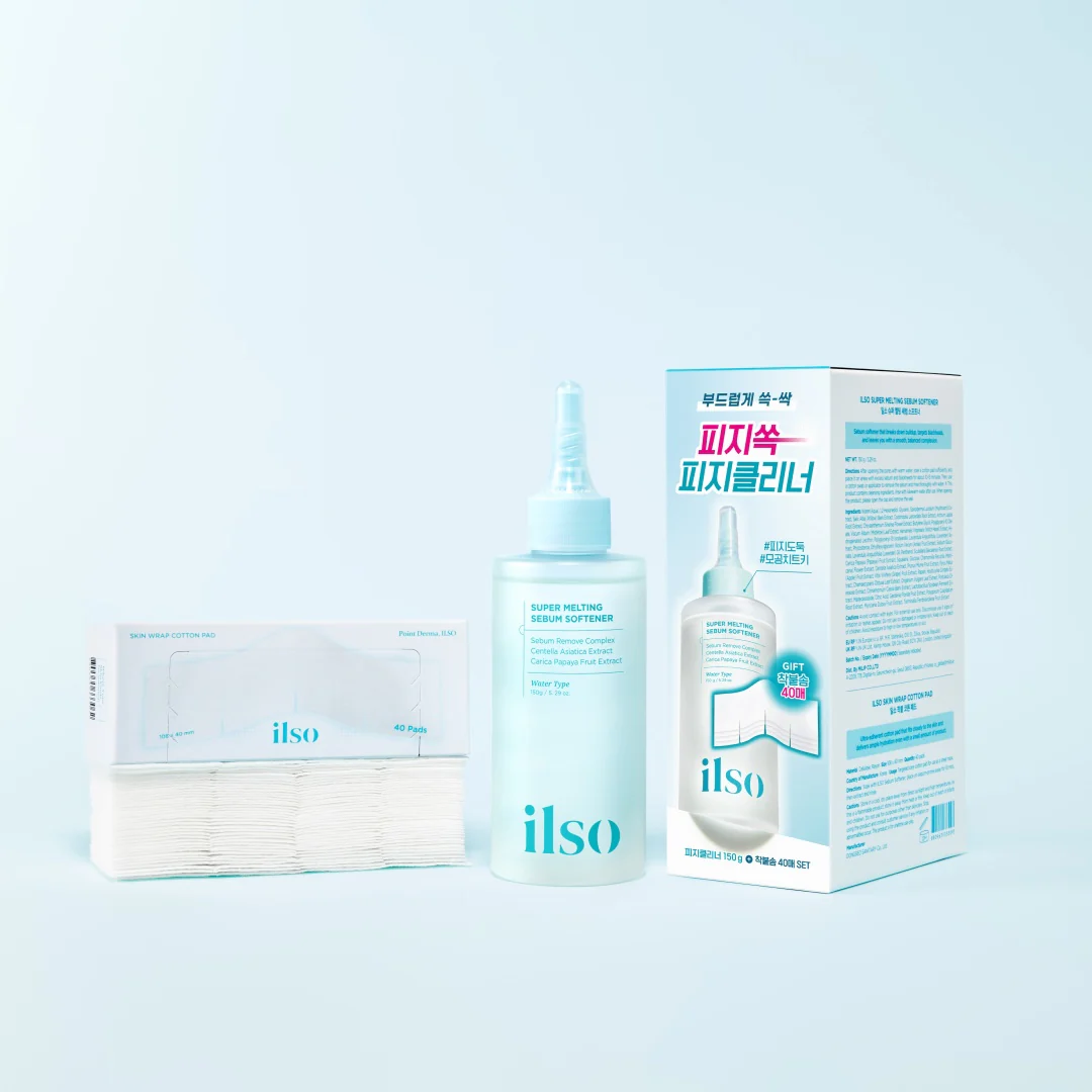 Ilso Super Melting Sebum Softener 150g + Skin Wrap Cotton Pad Set - Image 2