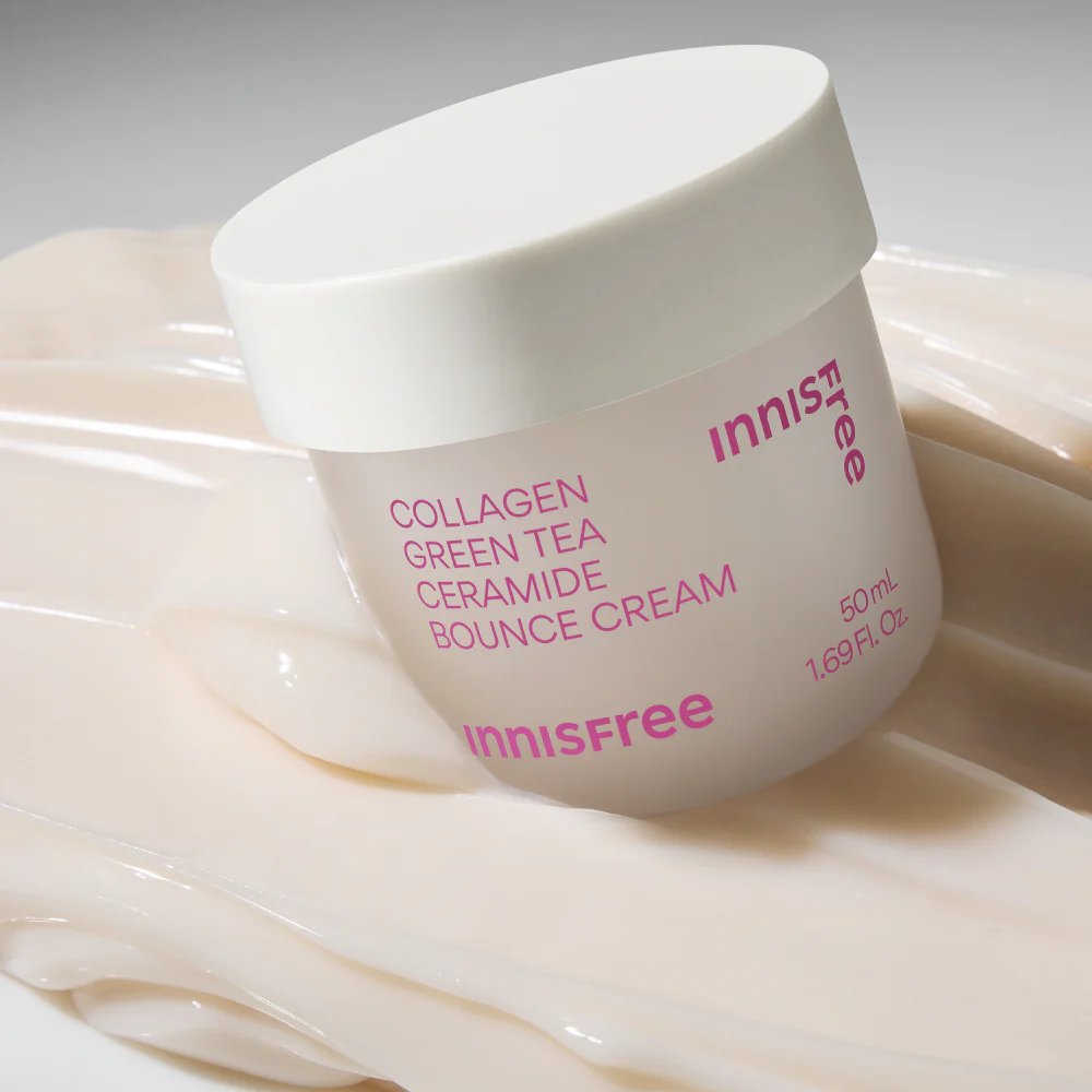 Innisfree Collagen Green Tea Ceramide Bounce Cream 50ml - Image 3