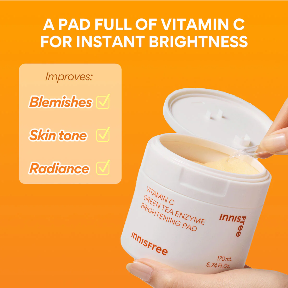 Innisfree Vita C Blemish Toning Pad - Image 3