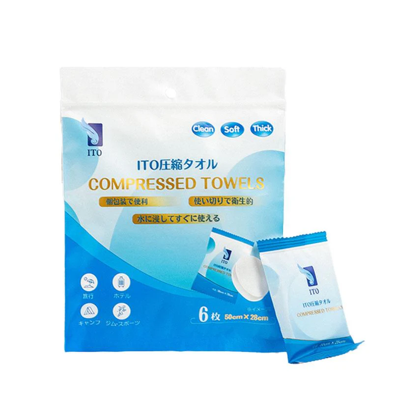 ITO Disposable Compressed Towel 6 Sheets - Image 2