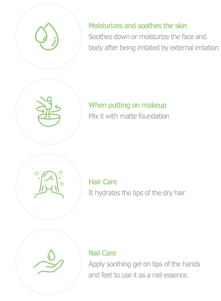 JM Solution The Natural Aloe Soothing Gel Cica Plus Calming 300g - Image 3