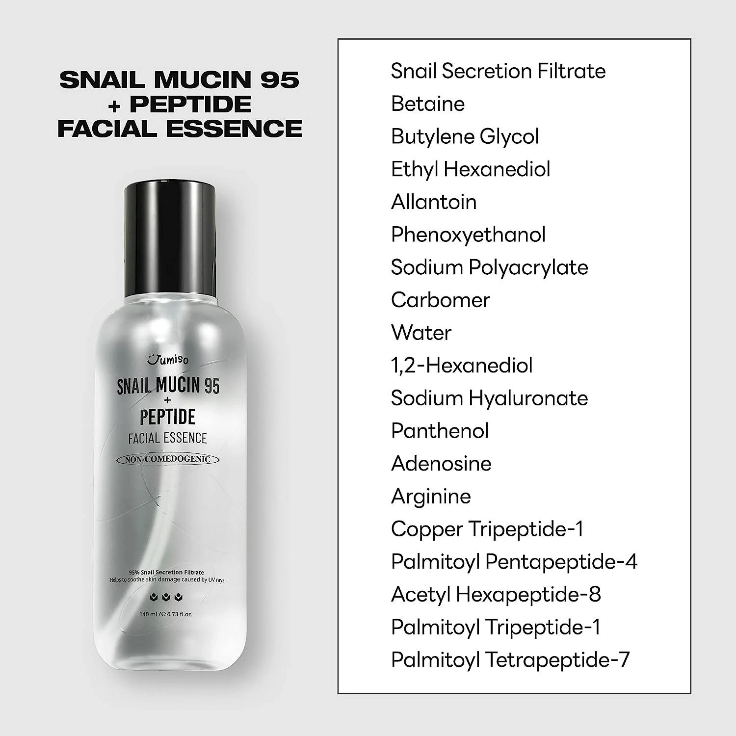 Jumiso Snail Mucin 95 + Peptide Facial Essence 140ml - Image 4