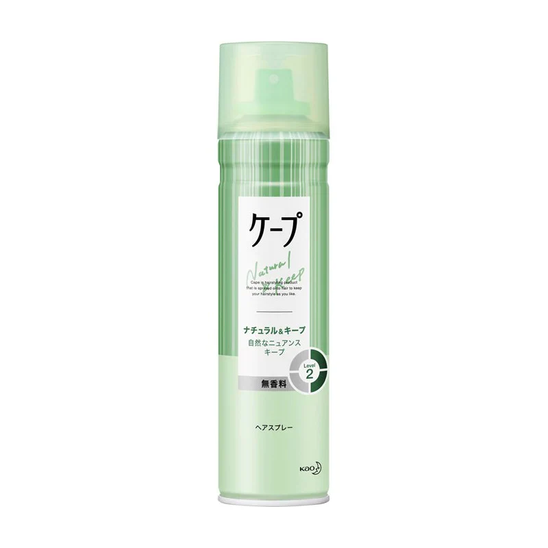 Kao Cape Natural & Keep Unscented Hair Spray 180g