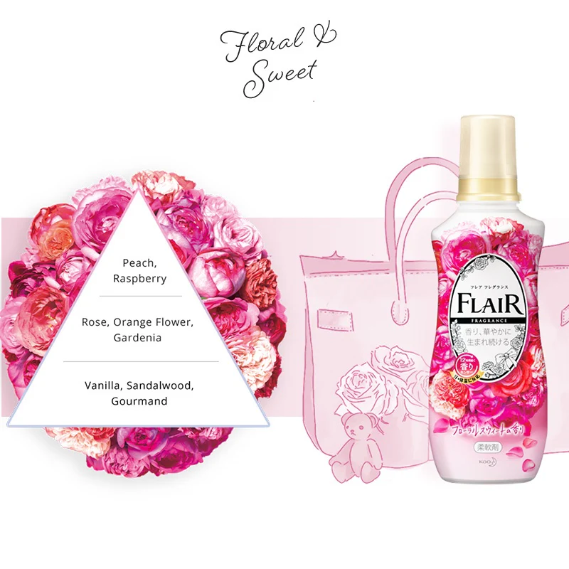 Kao Flair Fragrance Fabric Softener / Fabric Conditioner 520ml - Image 3