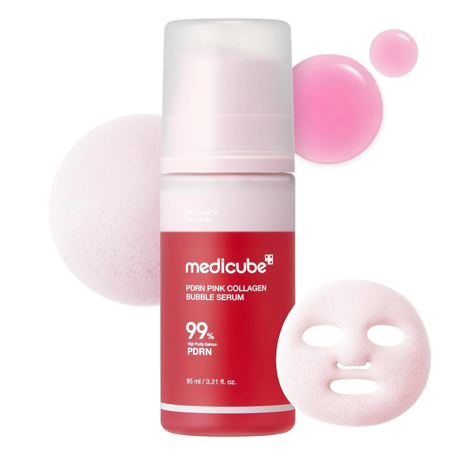 Medicube PDRN Pink Collagen Bubble Serum 95ml - Image 2