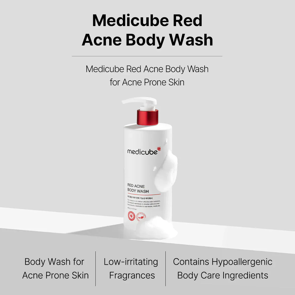 Medicube Red Acne Body Wash 2.0 400g - Image 3