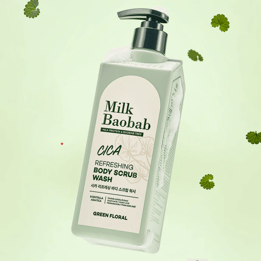 Milk Baobab Cica Refreshing Body Scrub Wash 500ml - Image 5