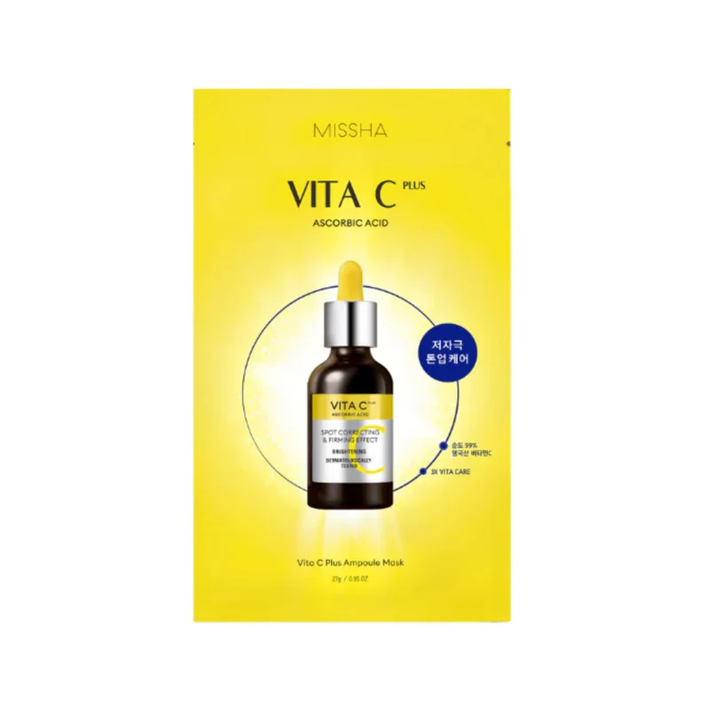 Missha Vita C Plus Spot Correcting Ampoule Sheet Mask 1pcs - Image 3