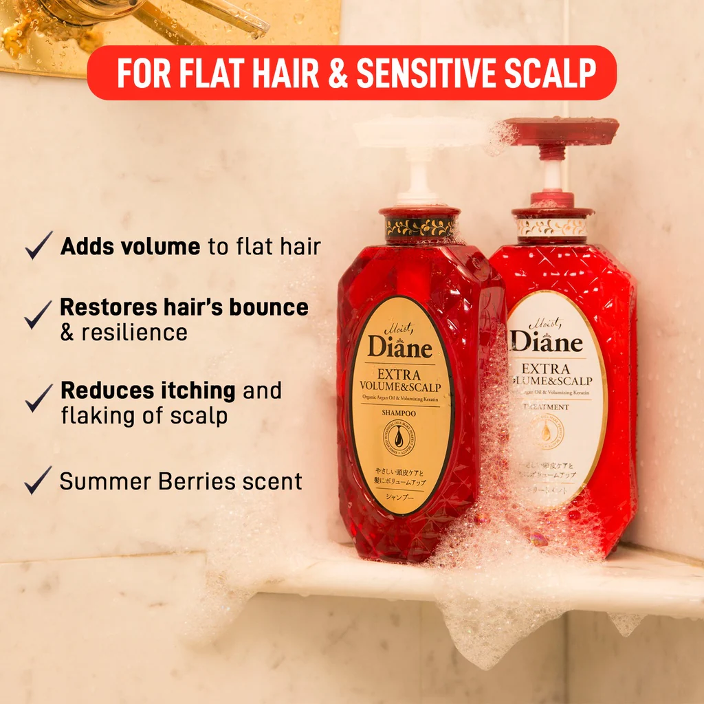 Moist Diane Extra Volume & Scalp Treatment 450ml - Image 2