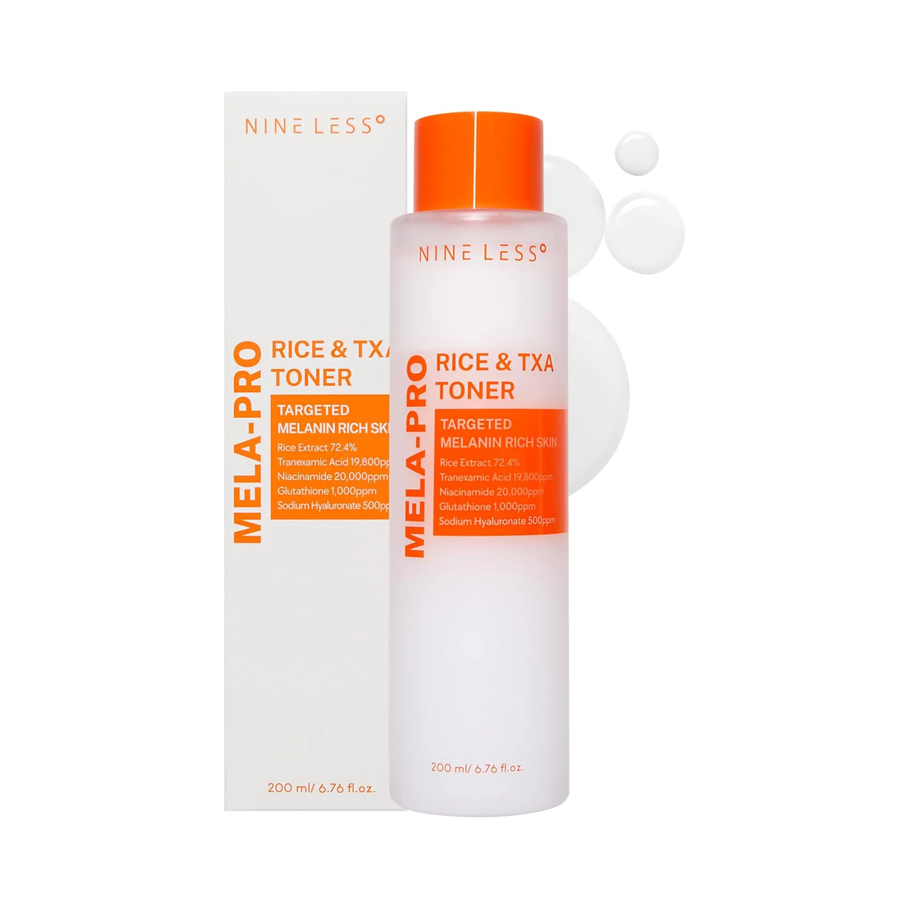 Nineless Mela-Pro Rice & Txa Toner 200ml
