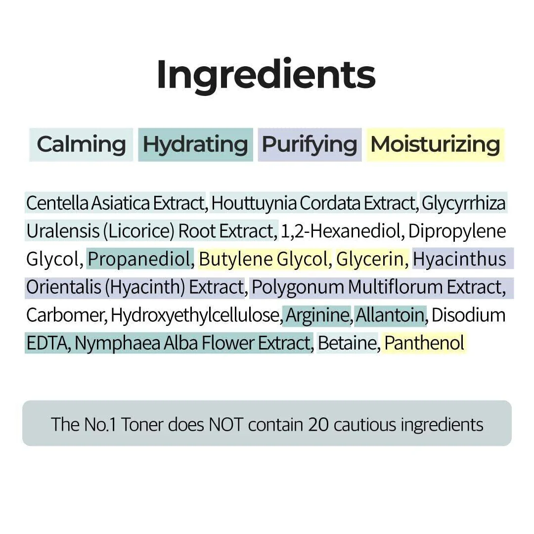 Numbuzin No.1 Pure-Full Calming Herb Toner - Image 5