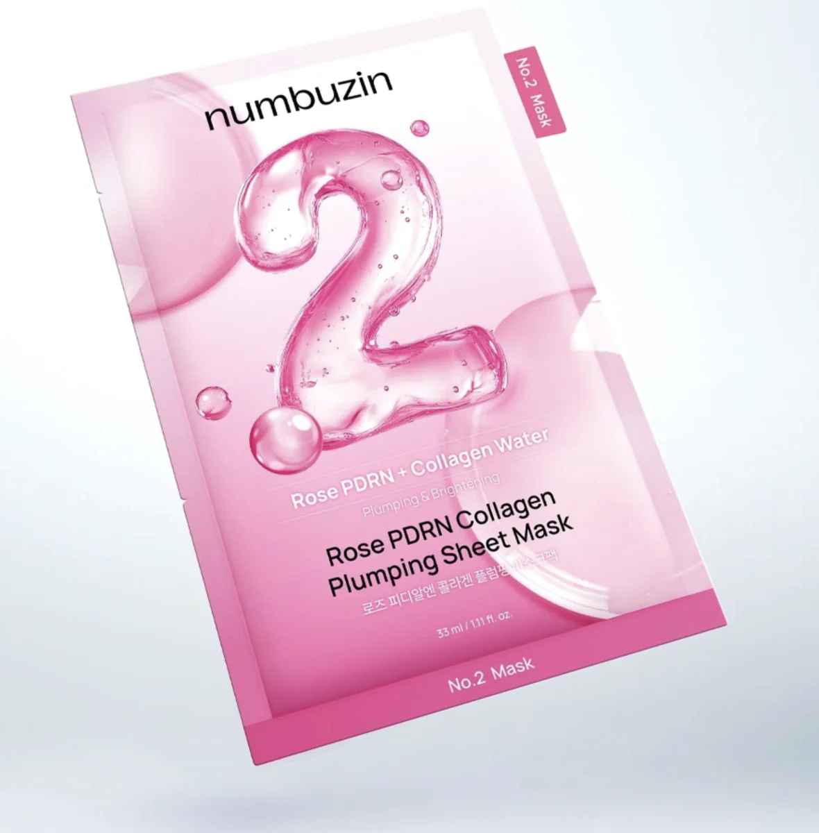 Numbuzin No.2 Rose PDRN Collagen Plumping Mask 1Pc - Image 3